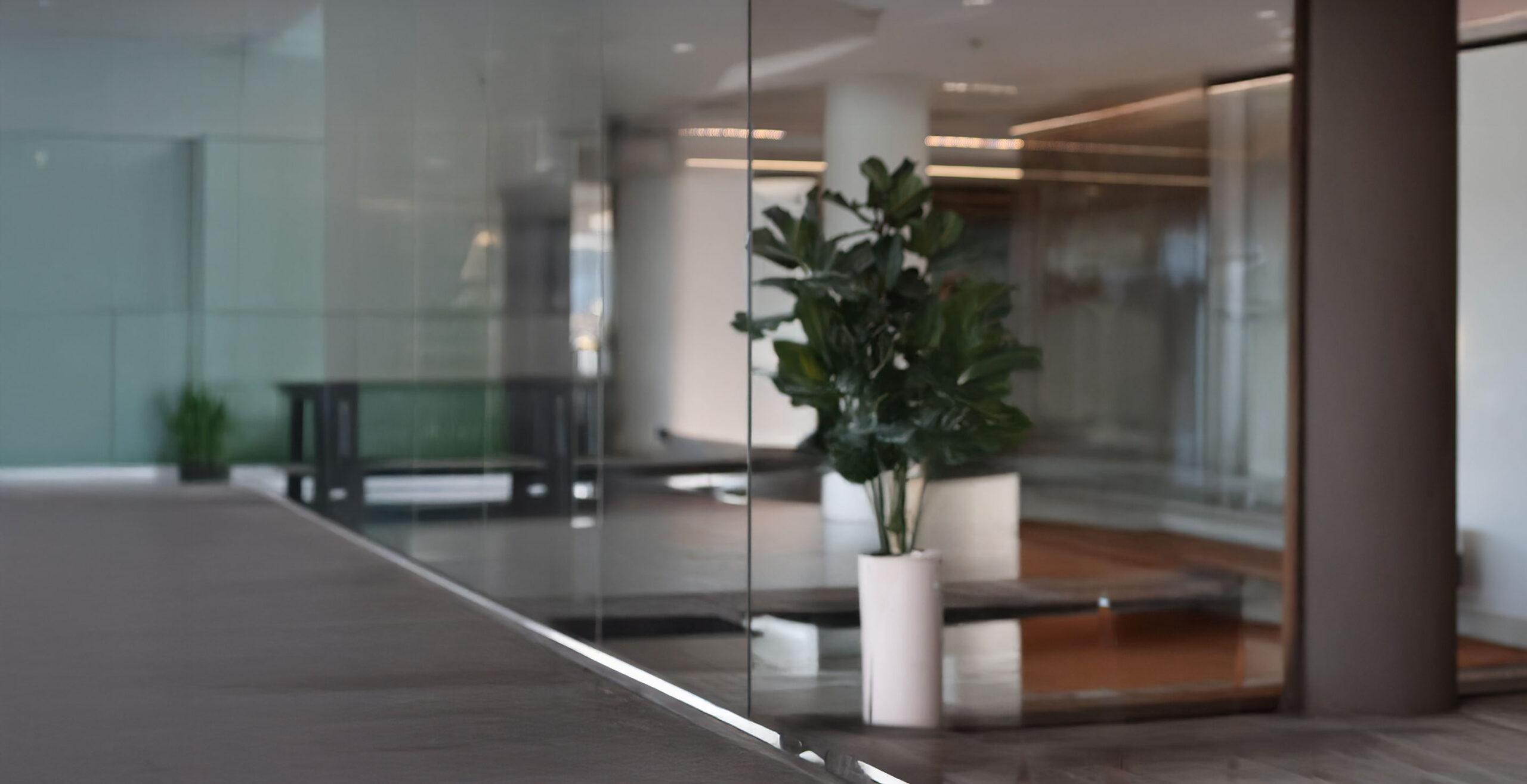 the interior of a conference room
