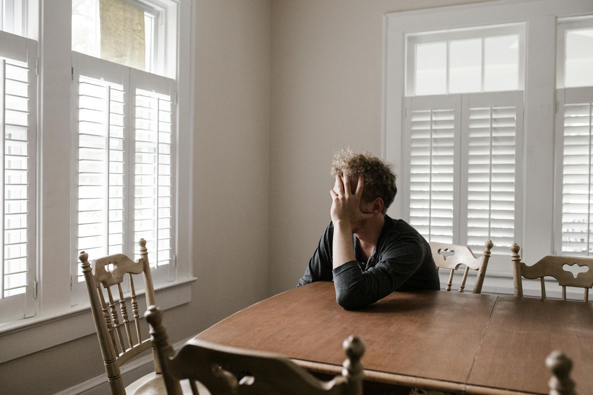 man depressed